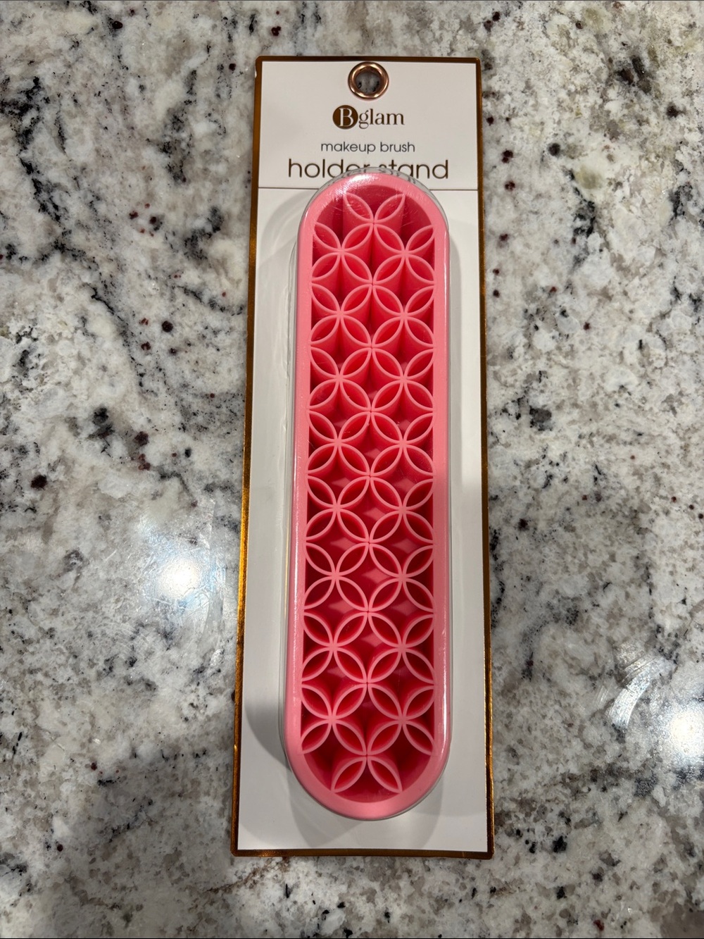 Glam Pink Silicone Makeup Brush Holder Stand